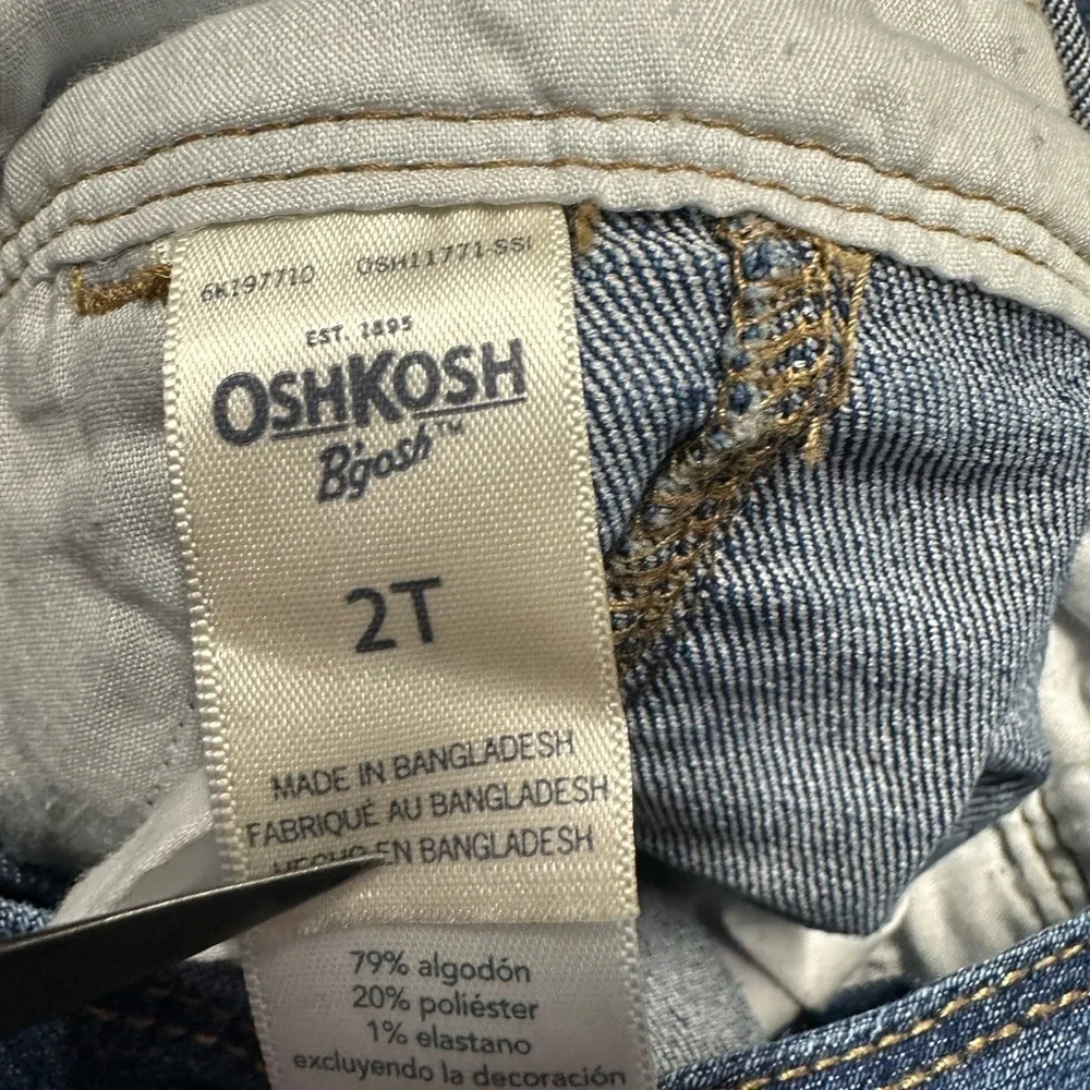Oshkosh B’gosh Girls Polka Dot Overalls Sz 2T